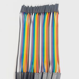 Pack De 40 Cables Jumper Macho – Macho 10 cm